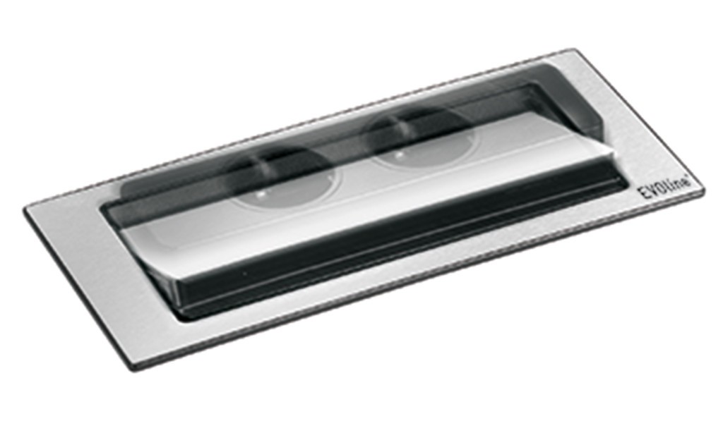 maat krom lint Evoline® BackFlip-USB stopcontact