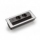 Evoline® BackFlip-USB stopcontact inox